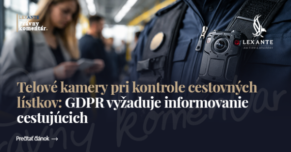 Tělové kamery při kontrole jízdenek: GDPR vyžaduje informování cestujících