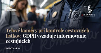 Tělové kamery při kontrole jízdenek: GDPR vyžaduje informování cestujících