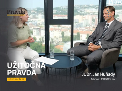 VIDEO: JUDr. Jan Huňady z LEXANTE v Podcastu Užitečná pravda na téma práce na živnost, výhody a úskalí.